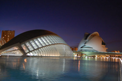 Ciudad de las Artes y de las Ciencias de Valencia, España.