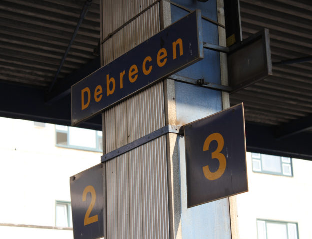 Estación de tren de Debrecen, Hungría.