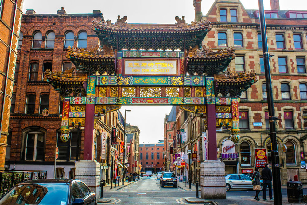 Chinatown de Mánchester, Reino Unido.