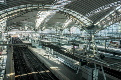 Estación de trenes de Lovaina, Bélgica.