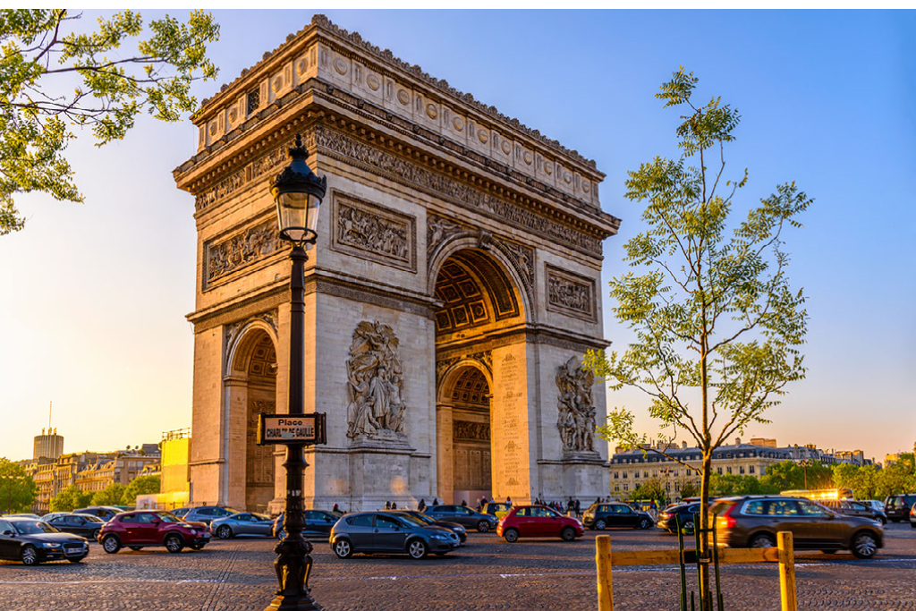 Arco del Triunfo de París.