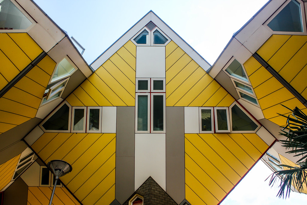 Casas Cubo de Róterdam, Países Bajos.