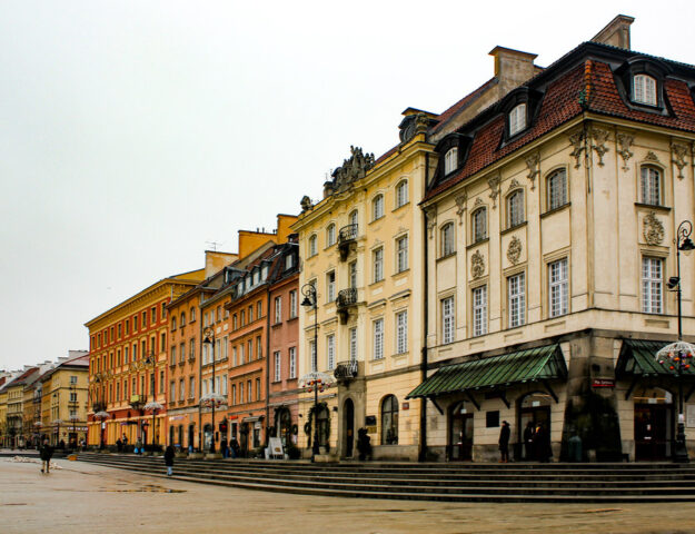 Centro de Varsovia, capital de Polonia.