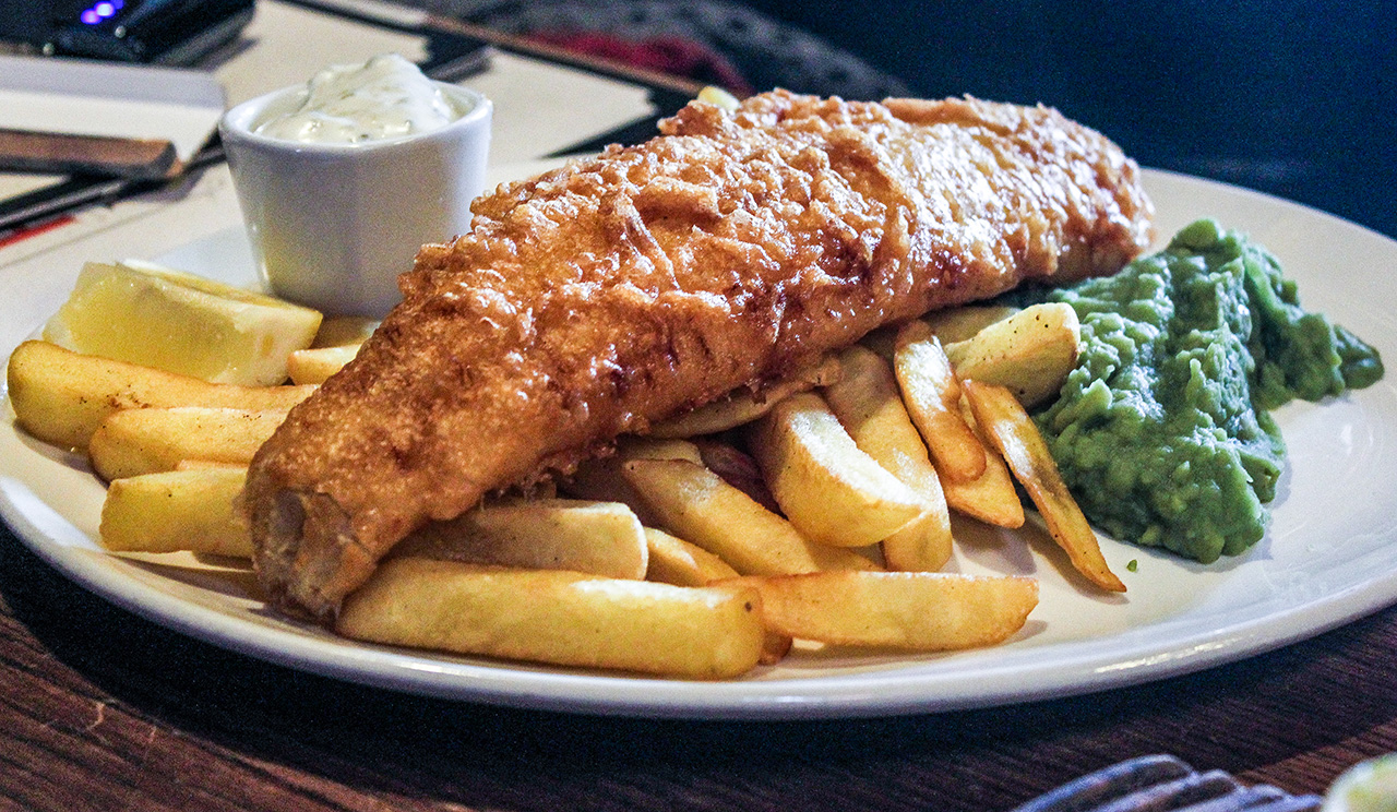 Fish and chips, la comida británica más conocida.