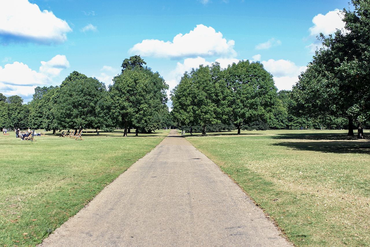 Paseo en el Hyde Park de Londres.