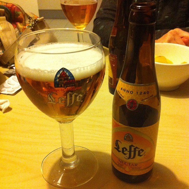 Cerveza Leffe Nectar.