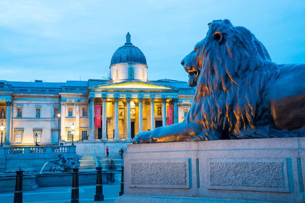 National Gallery en Trafalgar Square.