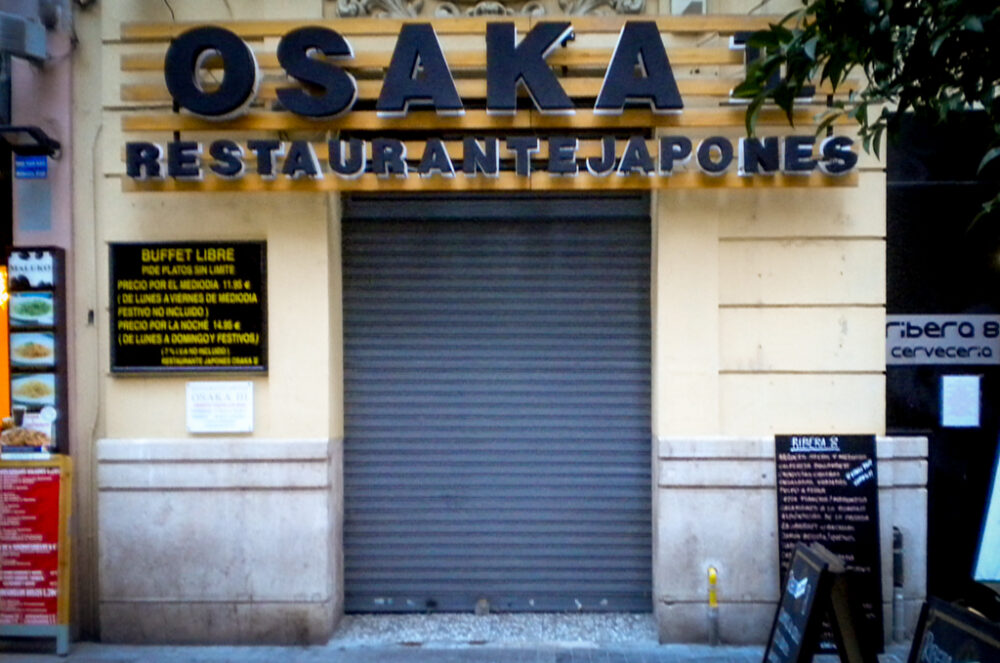 Restaurante japonés Osaka III, Valencia, España.
