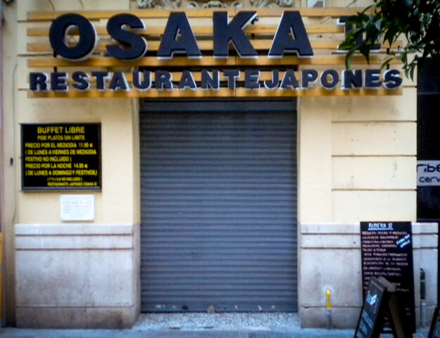 Restaurante japonés Osaka III, Valencia, España.
