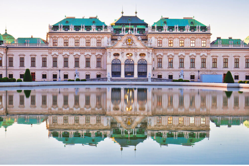 Palacio Belvedere de Viena, capital de Austria.