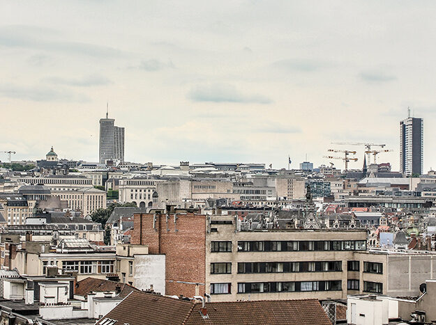Panorámica de Bruselas desde el antiguo Parking 58.