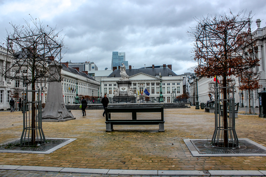 Plaza de los mártires de Bruselas, capital de Bélgica.