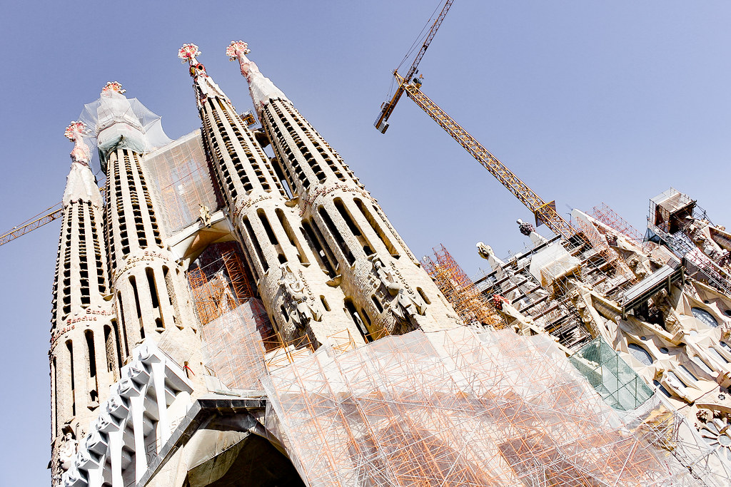 La Sagrada Familia de Barcelona.